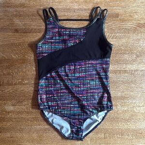 DANSKIN Now Girls Gymnastics Dance Stars Leotard Sz 10-12